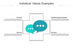 Individual values examples ppt powerpoint presentation infographics infographic template cpb