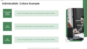 Individualistic Culture Example In Powerpoint And Google Slides Cpb