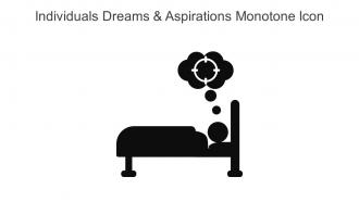 Individuals Dreams And Aspirations Monotone Icon In Powerpoint Pptx Png And Editable Eps Format