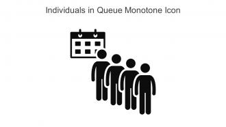 Individuals In Queue Monotone Icon In Powerpoint Pptx Png And Editable Eps Format