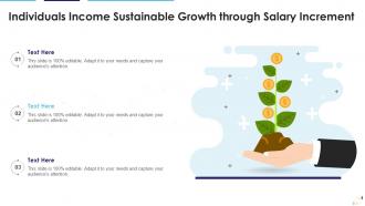 Individuals Income Sustainable Growth Through Salary Increment