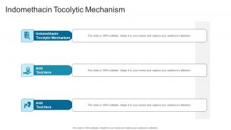 Indomethacin Tocolytic Mechanism In Powerpoint And Google Slides Cpb