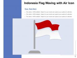 Indonesia Flag Waterfall Beach Location Crowd Pointer