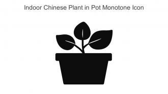 Indoor Chinese Plant In Pot Monotone Icon In Powerpoint Pptx Png And Editable Eps Format