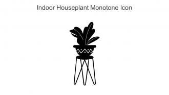 Indoor Houseplant Monotone Icon In Powerpoint Pptx Png And Editable Eps Format