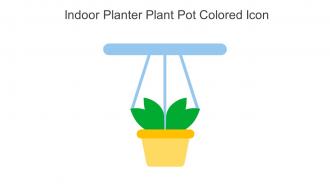 Indoor Planter Plant Pot Colored Icon In Powerpoint Pptx Png And Editable Eps Format