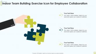 Indoor Team Building Exercise Icon For Employee Collaboration