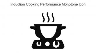 Induction Cooking Performance Monotone Icon In Powerpoint Pptx Png And Editable Eps Format