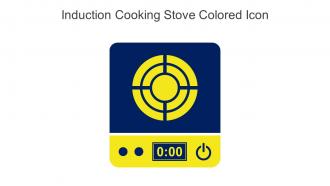 Induction Cooking Stove Colored Icon In Powerpoint Pptx Png And Editable Eps Format