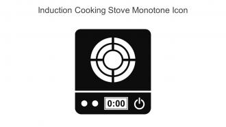 Induction Cooking Stove Monotone Icon In Powerpoint Pptx Png And Editable Eps Format