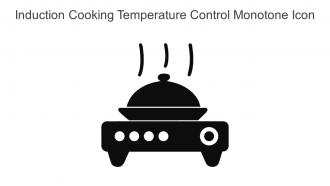 Induction Cooking Temperature Control Monotone Icon In Powerpoint Pptx Png And Editable Eps Format