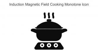 Induction Magnetic Field Cooking Monotone Icon In Powerpoint Pptx Png And Editable Eps Format