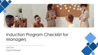 Induction Program Checklist For Managers PPT Presentation AT