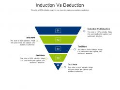 Induction vs deduction ppt powerpoint presentation gallery elements cpb