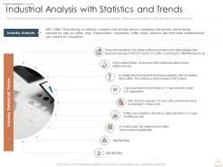 Industrial analysis with statistics and trends restaurant cafe business idea ppt brochure