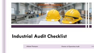 Industrial Audit Checklist PPT Slides VA