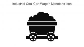 Industrial Coal Cart Wagon Monotone Icon In Powerpoint Pptx Png And Editable Eps Format