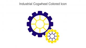 Industrial Cogwheel Colored Icon In Powerpoint Pptx Png And Editable Eps Format