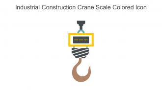 Industrial Construction Crane Scale Colored Icon In Powerpoint Pptx Png And Editable Eps Format