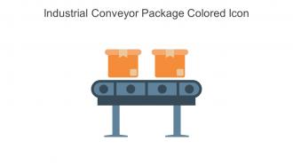 Industrial Conveyor Package Colored Icon In Powerpoint Pptx Png And Editable Eps Format