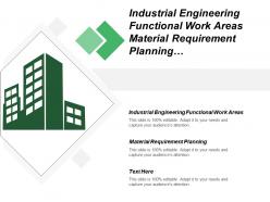 Industrial Engineering Functional Work Areas Material Requirement Planning