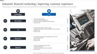 Industrial Financial Technology Improving Customer Experience