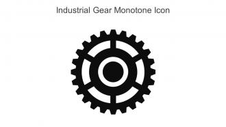 Industrial Gear Monotone Icon In Powerpoint Pptx Png And Editable Eps Format