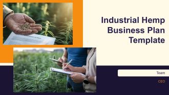 Industrial Hemp Business Plan Template PPT Structure ACP