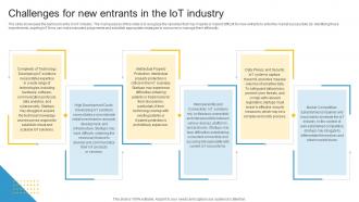 Industrial Iot Market Challenges For New Entrants In The Iot IR SS V
