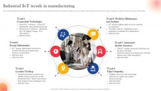 Industrial IoT Trends In Manufacturing IoT Components For Manufacturing