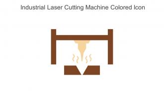 Industrial Laser Cutting Machine Colored Icon In Powerpoint Pptx Png And Editable Eps Format