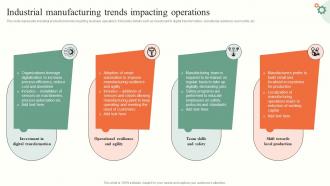 Industrial Manufacturing Operations Management Tactics To Enhance Strategy SS V