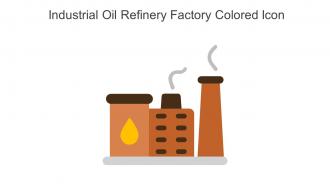 Industrial Oil Refinery Factory Colored Icon In Powerpoint Pptx Png And Editable Eps Format