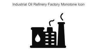 Industrial Oil Refinery Factory Monotone Icon In Powerpoint Pptx Png And Editable Eps Format