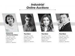 Industrial online auctions ppt powerpoint presentation icon infographic template cpb