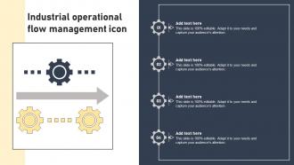 Industrial Operational Flow Management Icon