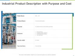 Industrial Product Description With Purpose And Cost