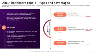Industrial Robots About Healthcare Robots Types And Advantages