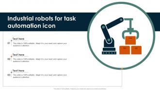 Industrial Robots For Task Automation Icon