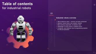 Industrial Robots IT Powerpoint Presentation Slides Visual Template