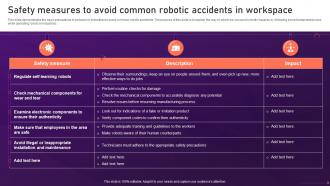 Industrial Robots Safety Measures To Avoid Common Robotic Accidents In Workspace