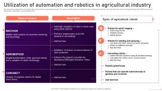 Industrial Robots Utilization Of Automation And Robotics In Agricultural Industry