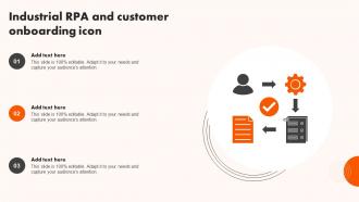 Industrial RPA And Customer Onboarding Icon