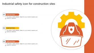 Industrial Safety Icon For Construction Sites
