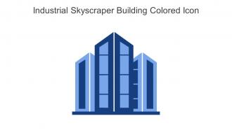 Industrial Skyscraper Building Colored Icon In Powerpoint Pptx Png And Editable Eps Format