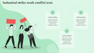 Industrial Strike Work Conflict Icon