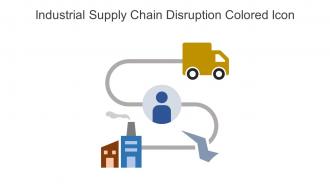 Industrial Supply Chain Disruption Colored Icon In Powerpoint Pptx Png And Editable Eps Format
