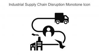 Industrial Supply Chain Disruption Monotone Icon In Powerpoint Pptx Png And Editable Eps Format