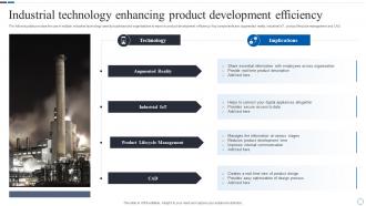 Industrial Technology Enhancing Product Development Efficiency