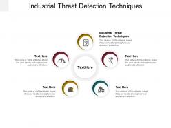 Industrial threat detection techniques ppt powerpoint presentation gallery model cpb